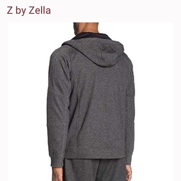 Z by Zella Mens Full Zip Gray Hoodie Long Sleeve size XS - Picture 8 of 8